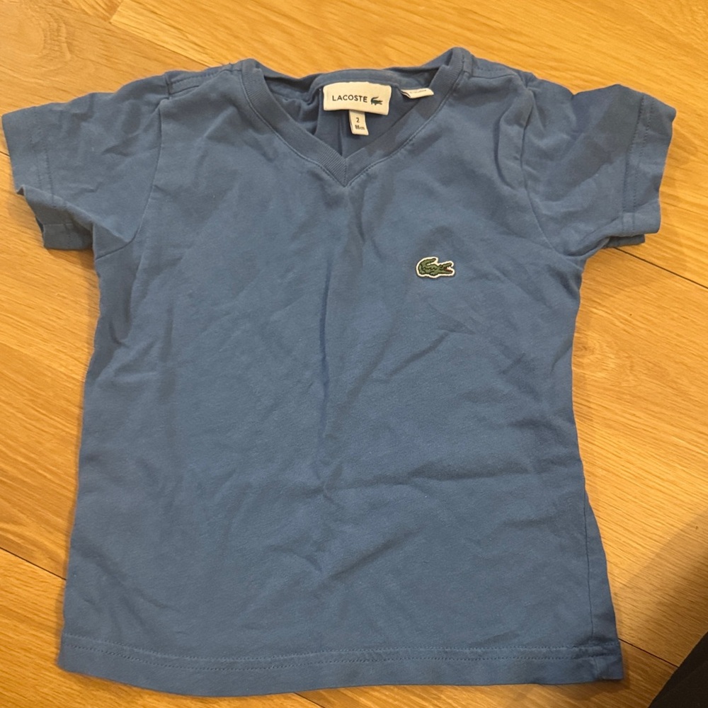 Lacoste Kids Sky Blue Tee